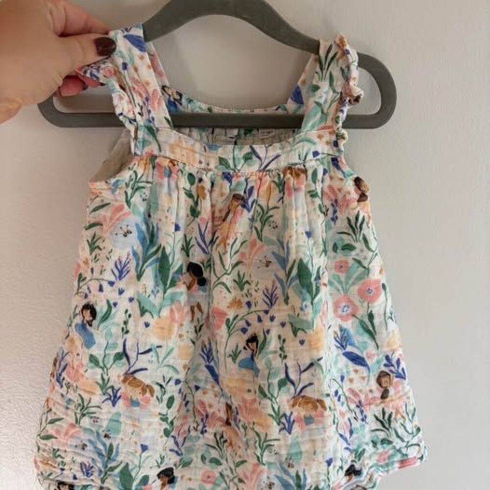 Angel Dear Pretty Garden Fairies Muslin Sundress 12-18m dress
